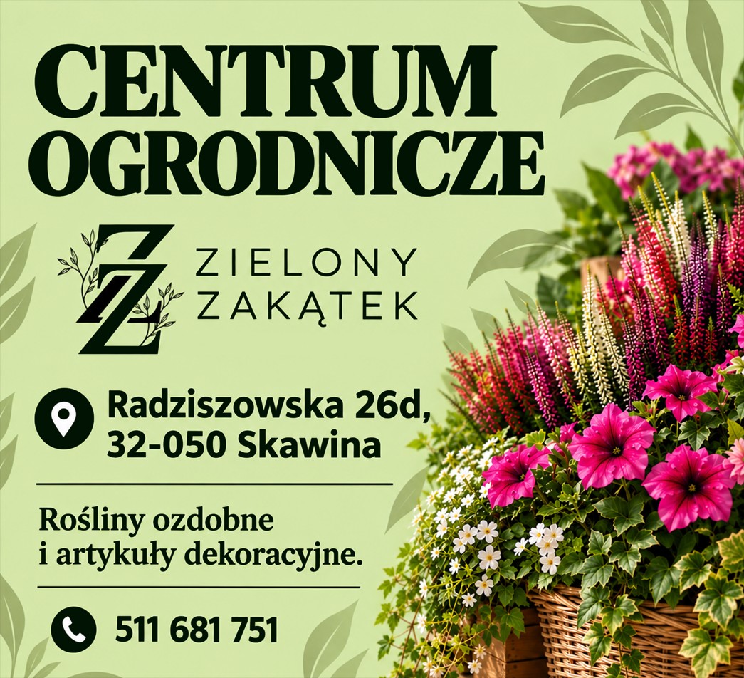 kwiaty balkonowe SKAWINA